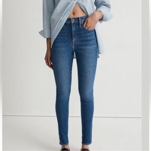 Madewell woman’s size 26 skinny high rise medium blue jeans like new